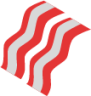 two pieces of bacon icon