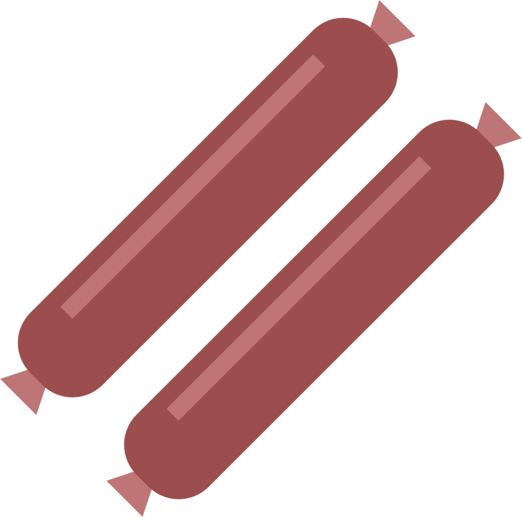 two sausages icon