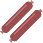 two sausages icon