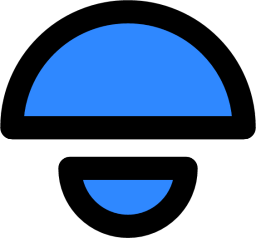 two semicircles icon
