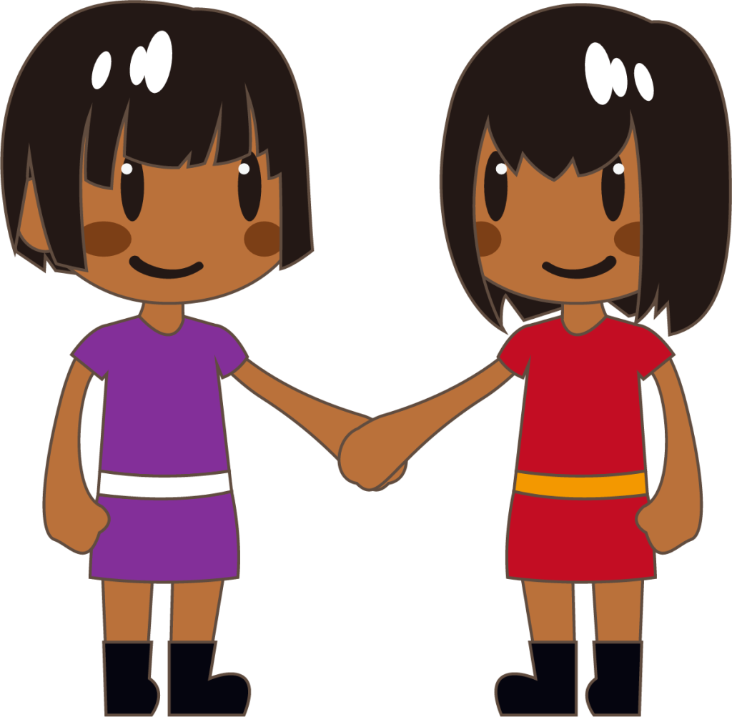 two women holding hands (brown) emoji
