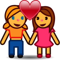 two women in love emoji