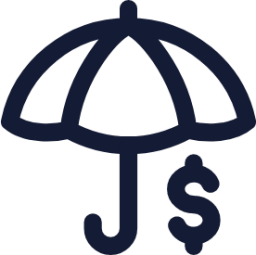 umbrella dollar icon
