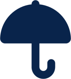 umbrella fill weather icon