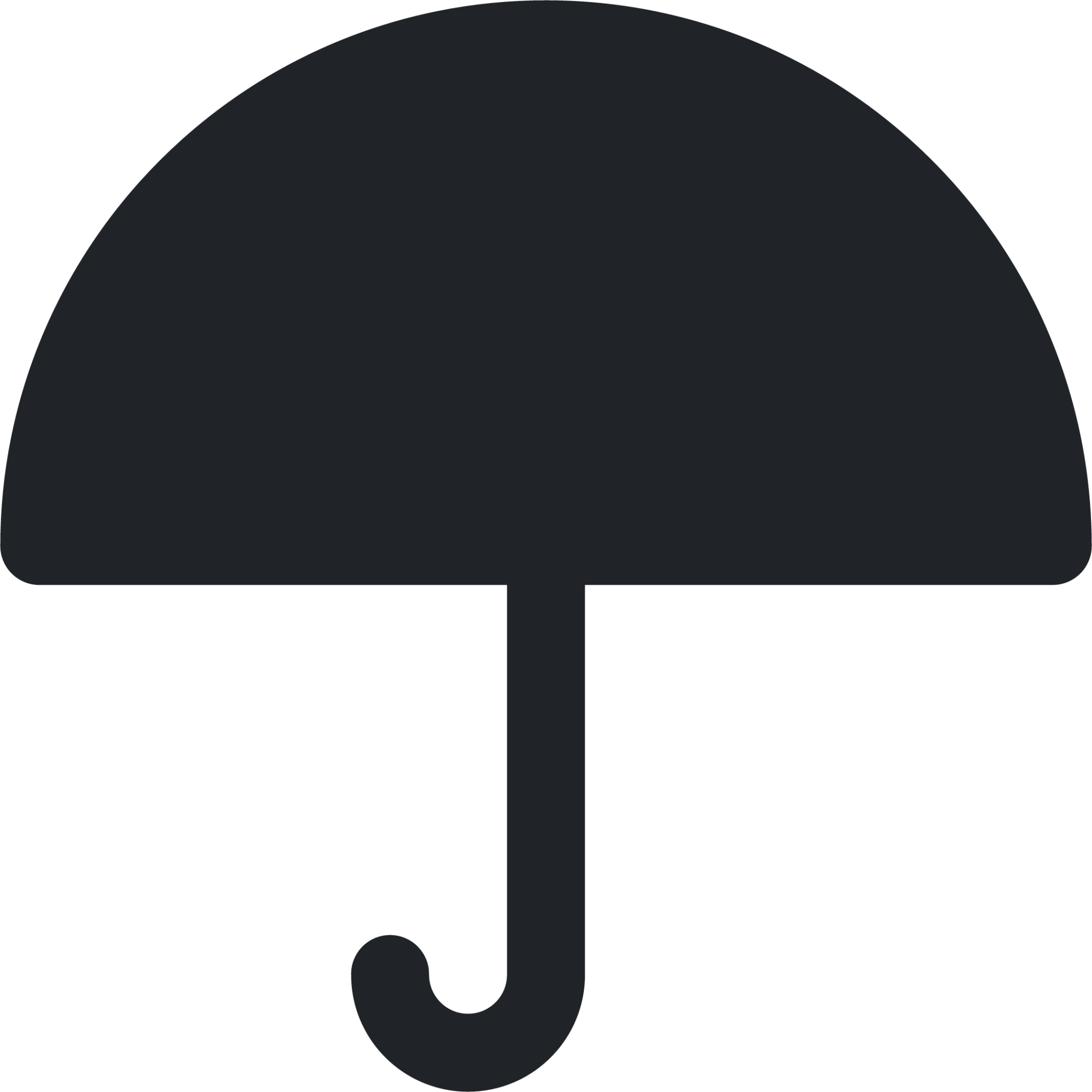 umbrella (rounded filled) icon