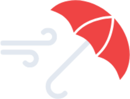 umbrella wind icon