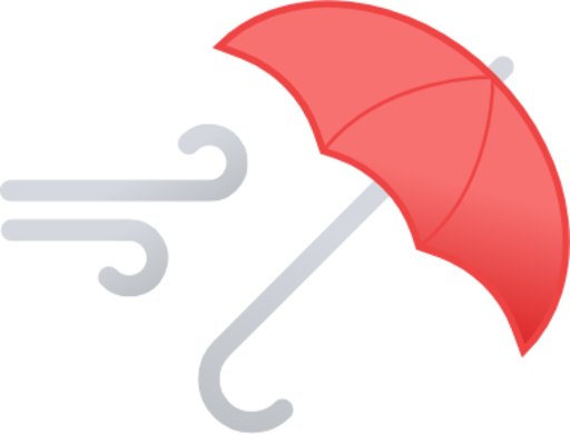 umbrella wind icon