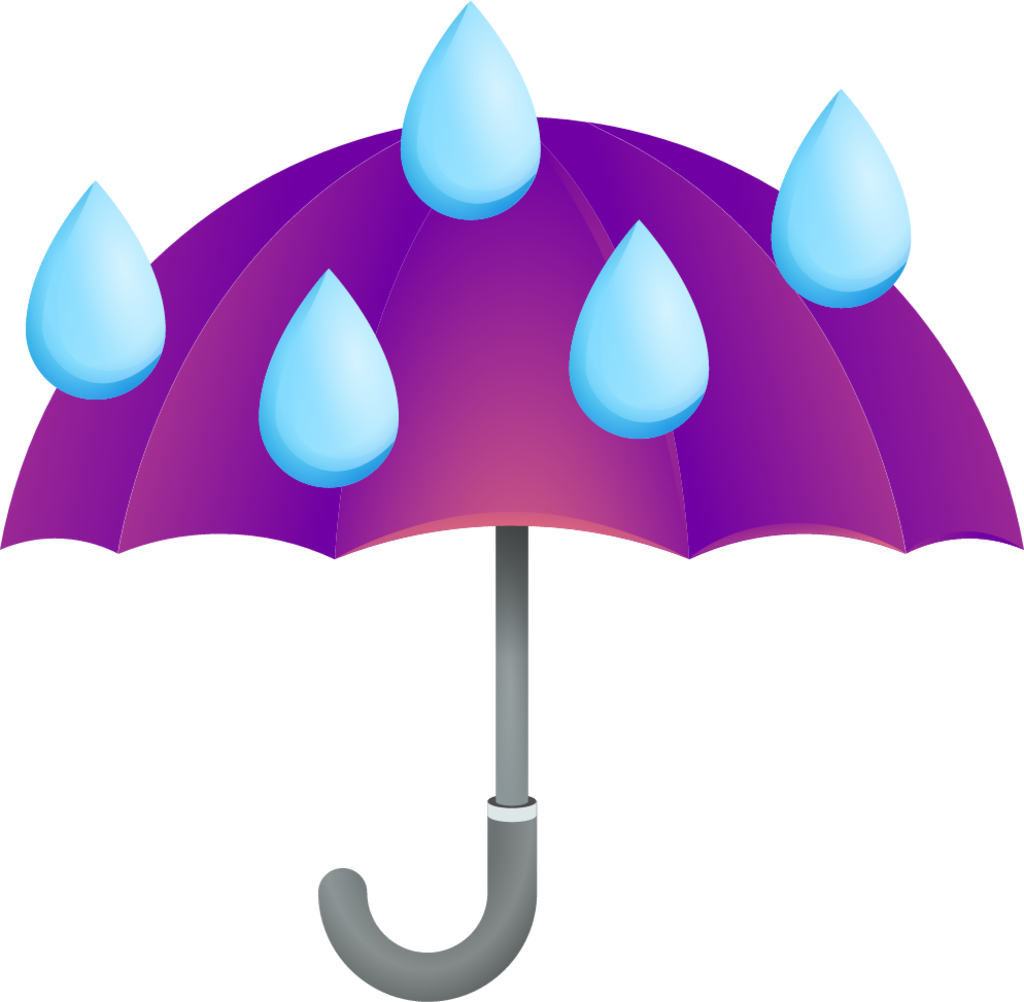 Umbrella with rain drops emoji emoji