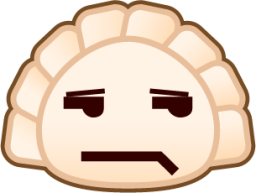 unamused (dumpling) emoji