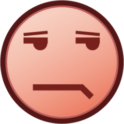 unamused (plain) emoji