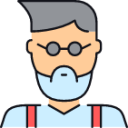 uncle hipster icon