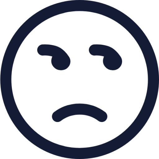 unhappy icon