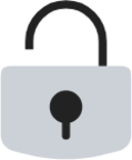 Unlock duotone icon