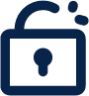unlock line system icon