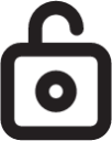 unlock outline icon