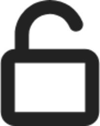 unlocked lock padlock icon