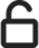 unlocked lock padlock icon