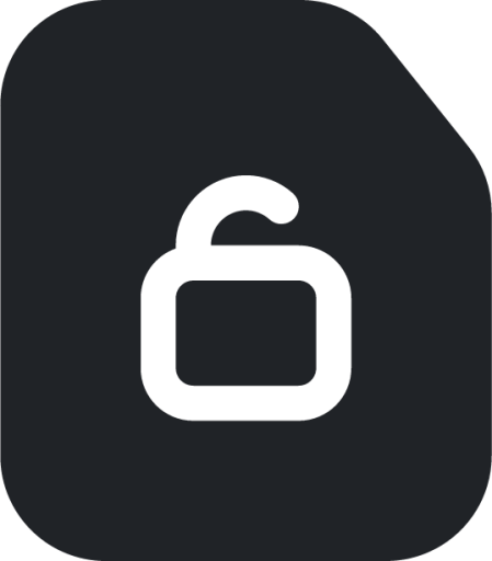 unlockfile (rounded filled) icon