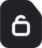 unlockfile (rounded filled) icon