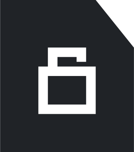 unlockfile (sharp filled) icon