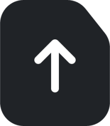 uploadfile (rounded filled) icon