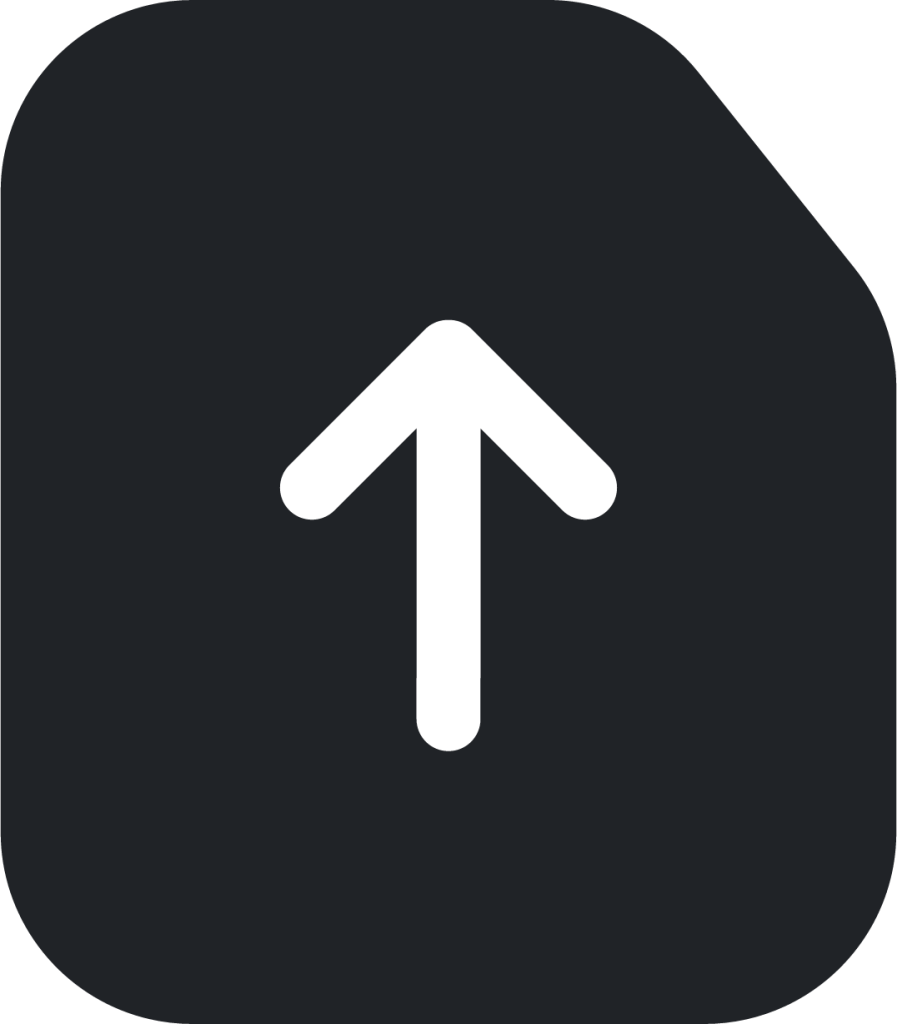 uploadfile (rounded filled) icon