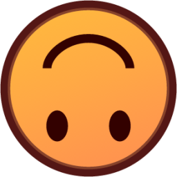 upside down face emoji