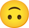upside-down face emoji
