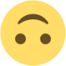 upside-down face emoji