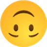 Upside down face emoji emoji