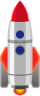 upwards rocket emoji