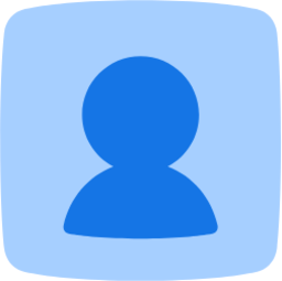 user account square icon
