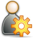 user admin gear icon