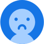 user avatar sad icon