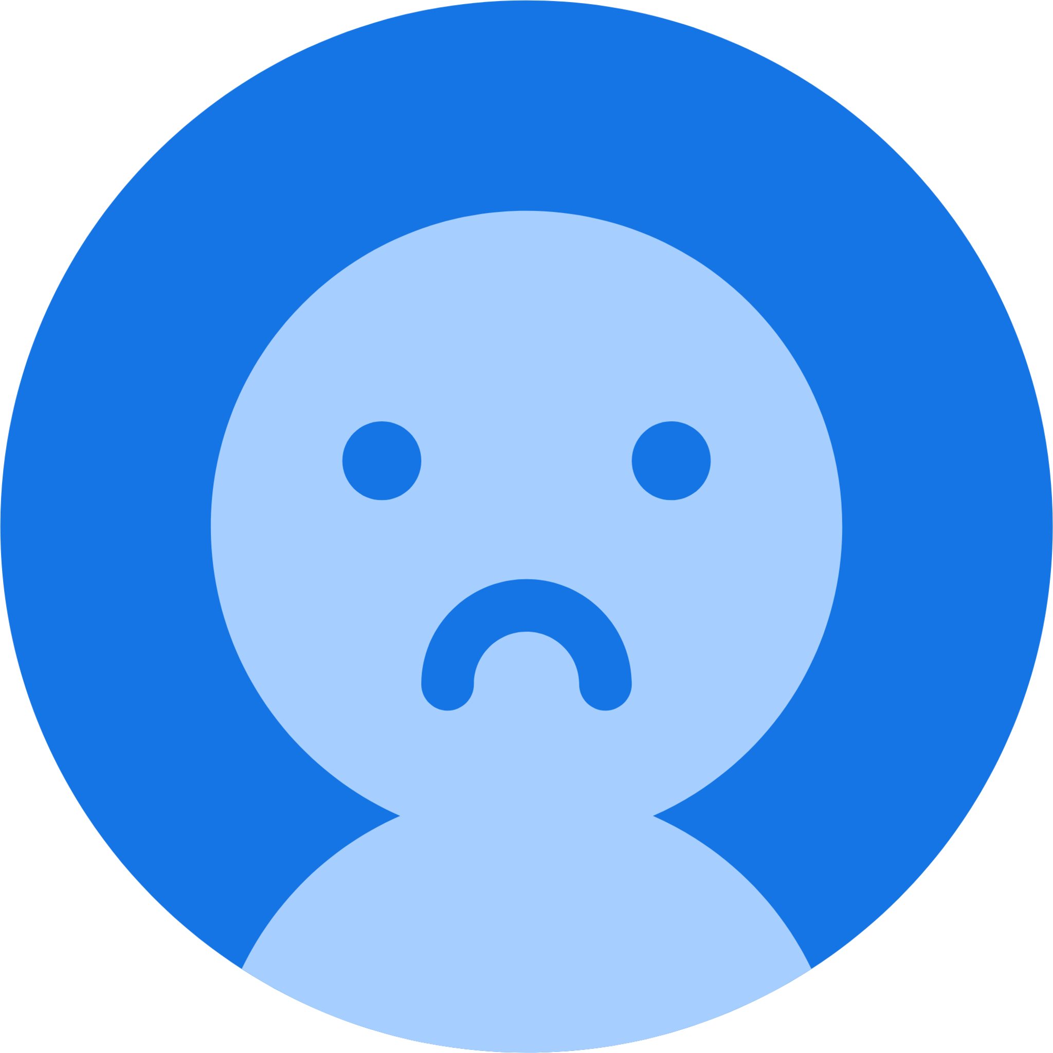 user avatar sad icon