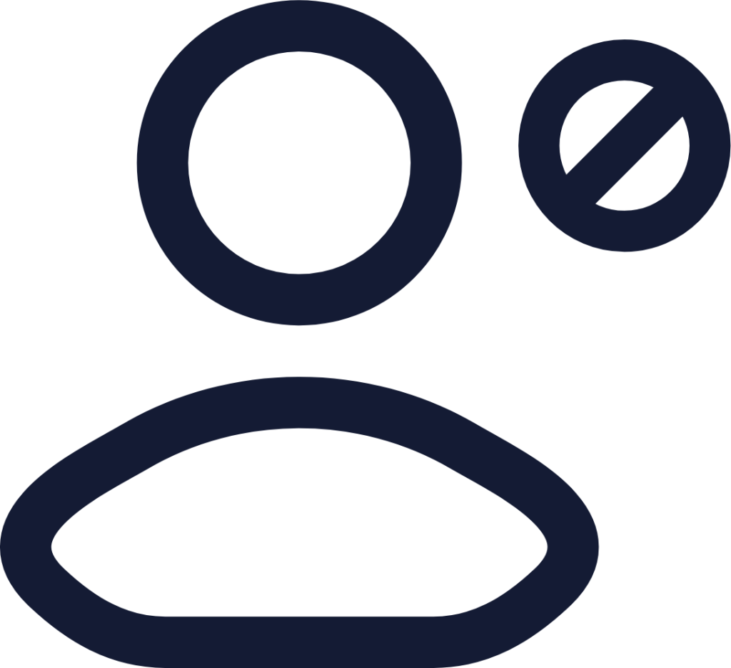 user block icon