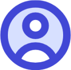 user circle circle geometric human person single user icon