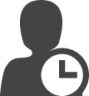 user clock icon