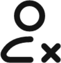 user cross icon