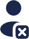 User Cross Rounded icon