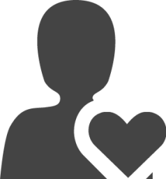 user heart icon
