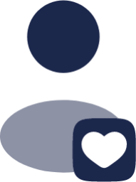 User Heart Rounded icon