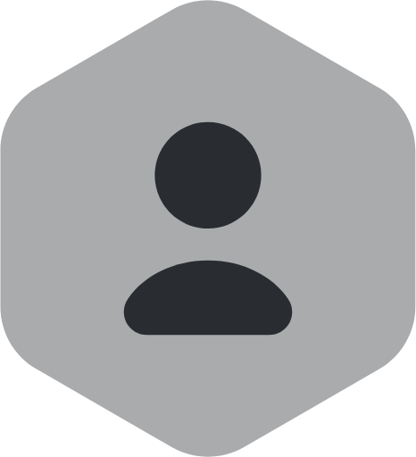 user octagon icon