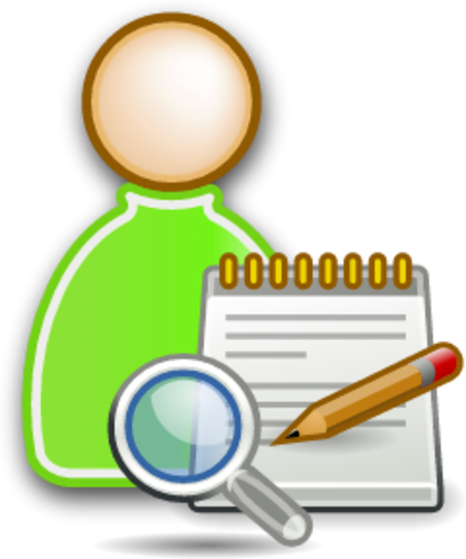 user reasearch assistant icon