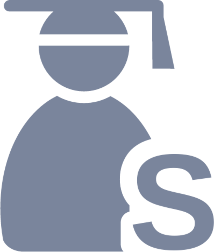 user student grey icon