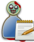 user student zombie icon