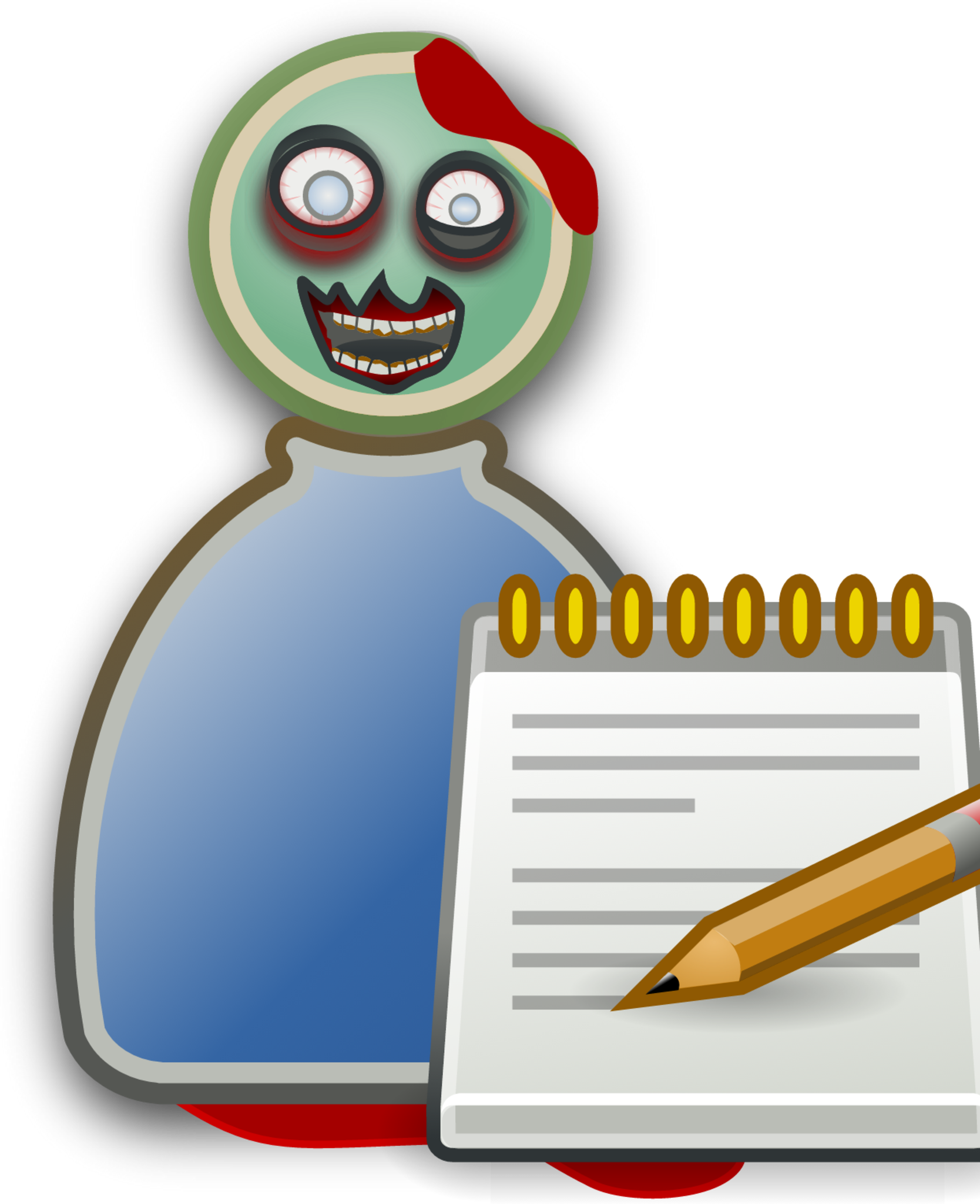 user student zombie icon