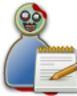 user student zombie icon