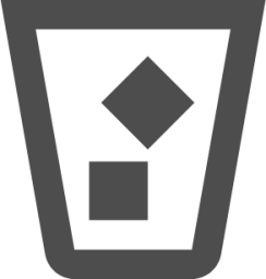 user trash full icon