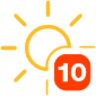 uv index 10 icon